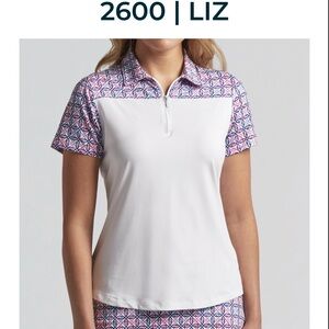 NWT Bermuda Sands Apparel Multicolored Polo Short Sleeve Top.